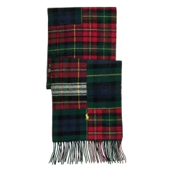 Ralph Lauren Patchwork Plaid Sjaal-Heren Sjaals