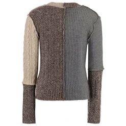 Dolce & Gabbana Patchwork Wollen Gebreide Trui-Heren Truien & Vesten