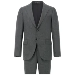 Boggi Milano Pied De Poule Wollen Pak Stijl Firenze-Heren Kostuums