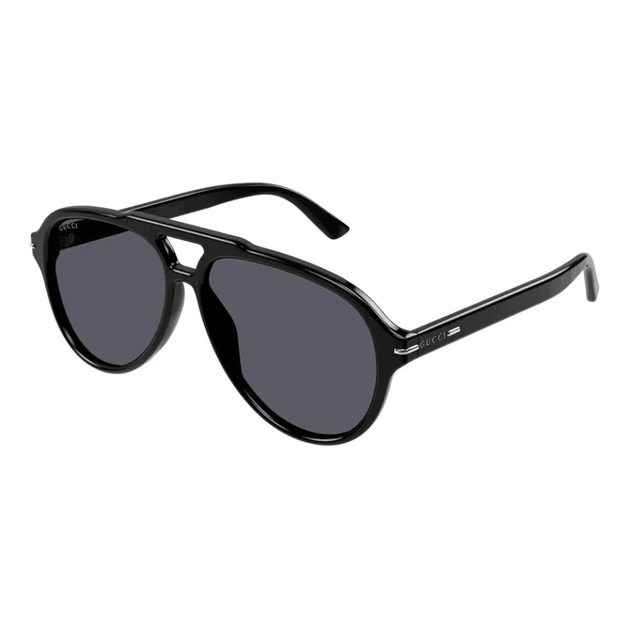 Gucci Pilot Style Zonnebril-Heren Zonnebrillen