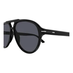 Gucci Pilot Style Zonnebril-Heren Zonnebrillen