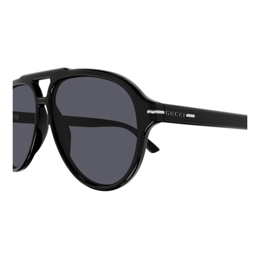 Gucci Pilot Style Zonnebril-Heren Zonnebrillen