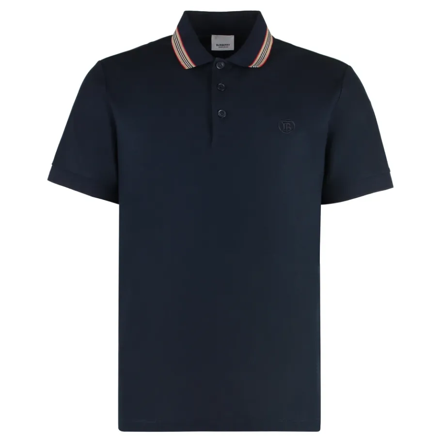 Burberry Piqué polo shirt van katoen-Heren Shirts