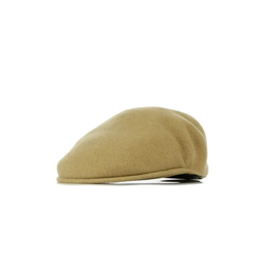 Kangol Platte Pet Kamelenwol Geborduurd Logo-Heren Hoeden