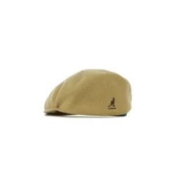 Kangol Platte Pet Kamelenwol Geborduurd Logo-Heren Hoeden
