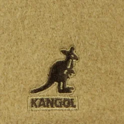 Kangol Platte Pet Kamelenwol Geborduurd Logo-Heren Hoeden