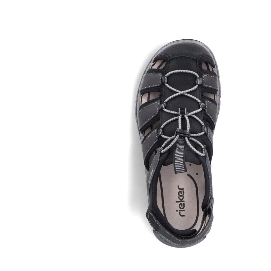 Rieker Platte sandalen-Heren Sandalen