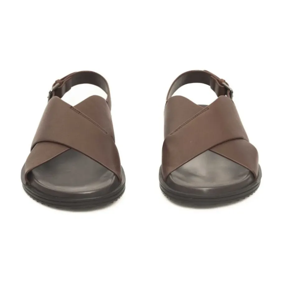 Cerruti 1881 Platte sandalen met verstelbare gespsluiting-Heren Sandalen