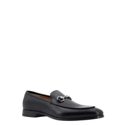 Gucci Platte e schoenen met metalen gesp-Heren Instappers & Slip Ons