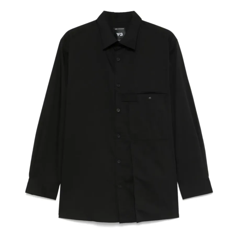 Y-3 Plooienshirt-Heren Overhemden