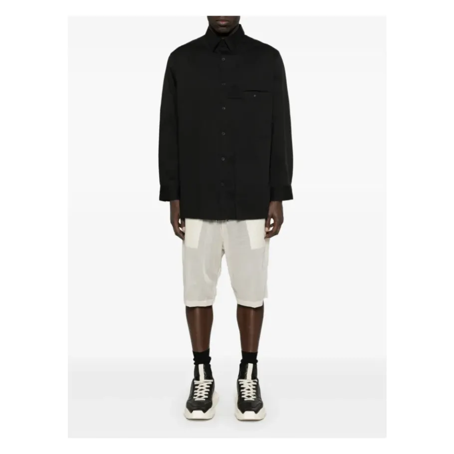 Y-3 Plooienshirt-Heren Overhemden