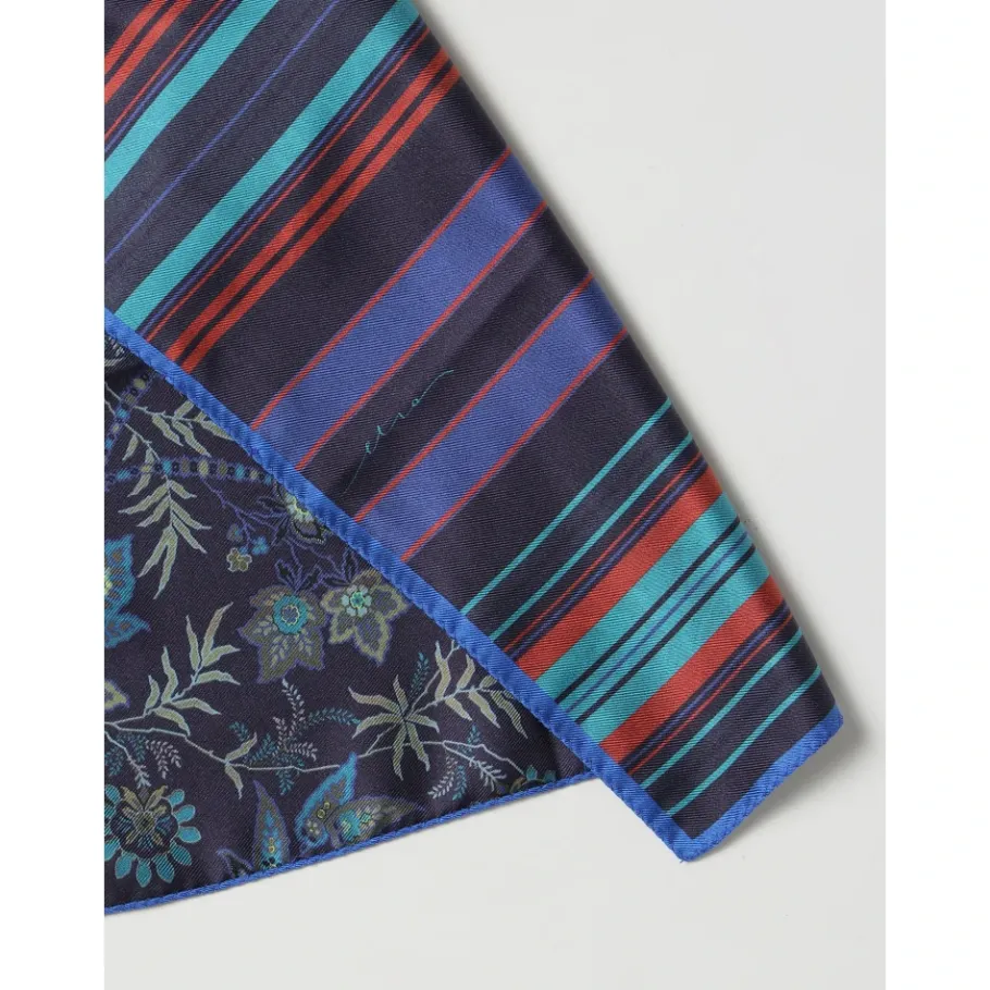 Etro Pochette Jamul Doppia Stampa-Heren Sjaals