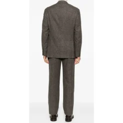Brunello Cucinelli Pocket Tweeknoopspak-Heren Kostuums