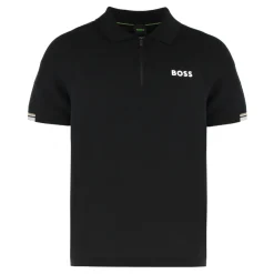 Hugo Polo met korte mouwen en rits-Heren Shirts