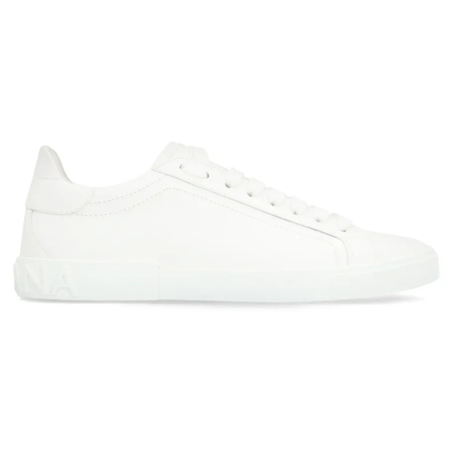 Dolce & Gabbana Portofino Vintage Leren Low-top Sneakers-Heren Sneakers