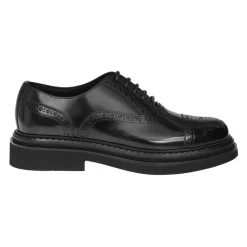 Dolce & Gabbana Premium Leren Oxford Veterschoenen-Heren Nette Schoenen