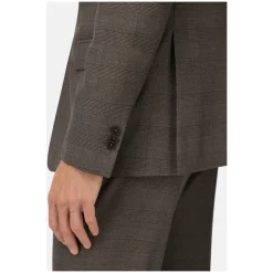 Boggi Milano Prince Of Wales Wollen Blend Stretch Pak Stijl Anve-Heren Kostuums