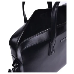 Baldinini Professional bag in black leather-Heren Tassen
