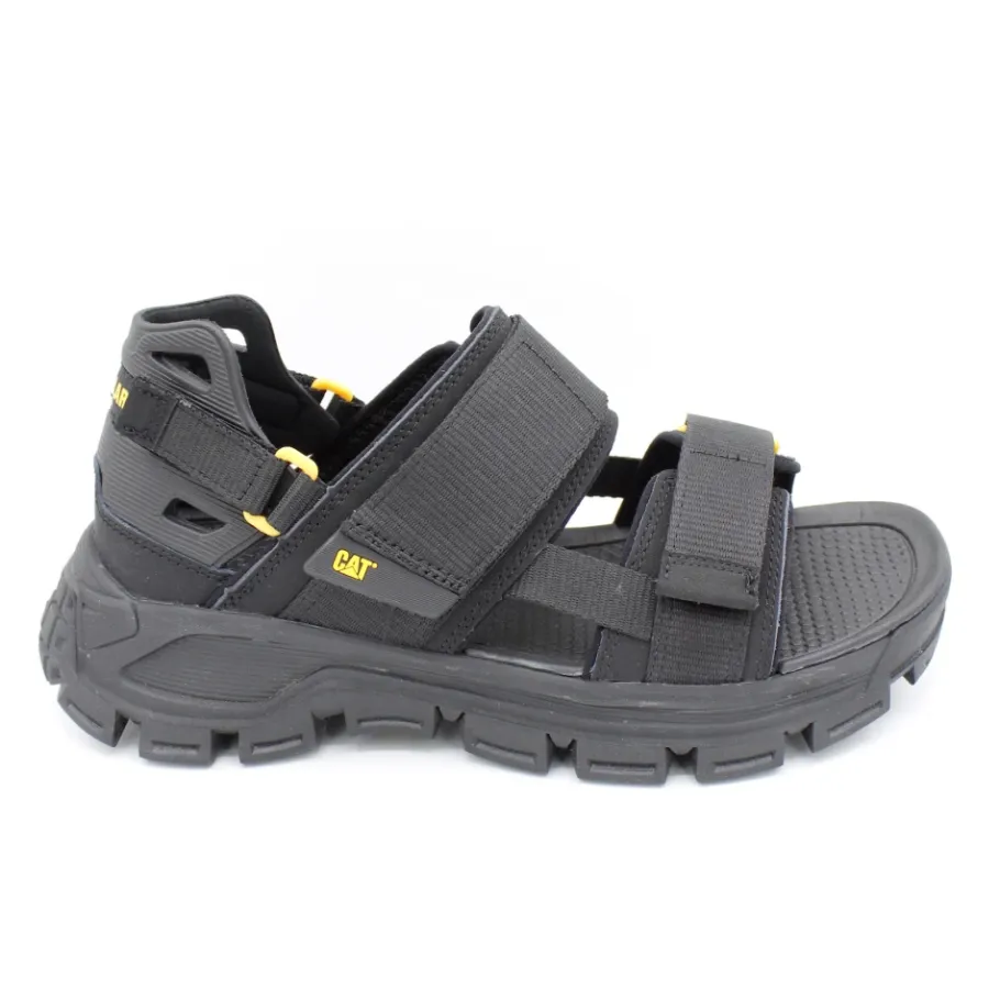 CAT Progressor Sandaal met Leren Inzetstukken-Heren Sandalen