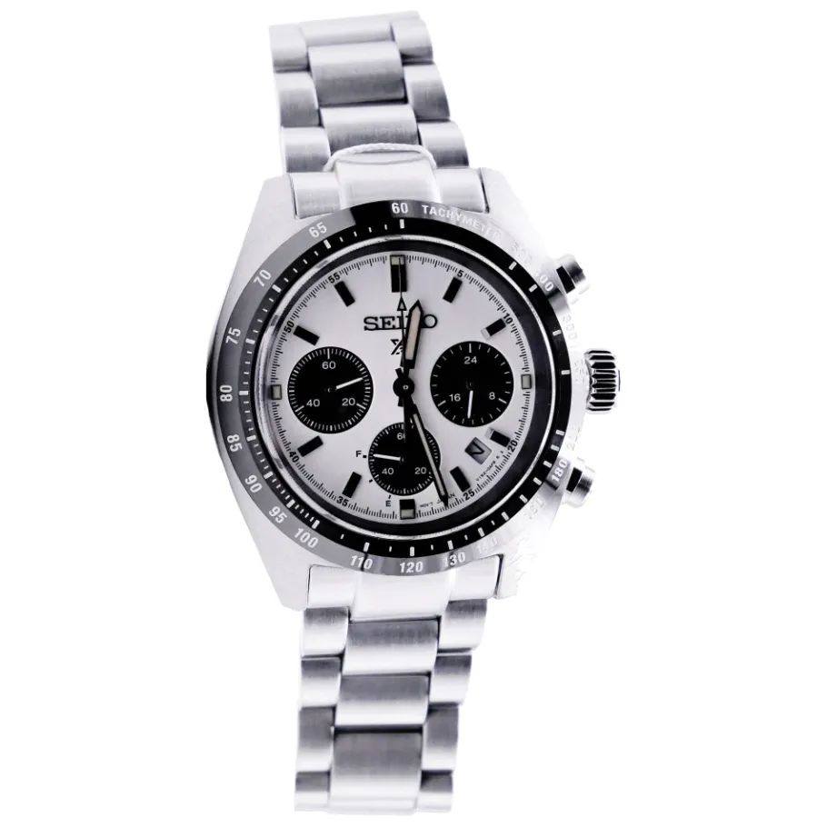 Seiko Prospex Quartz Zilveren Wijzerplaat Roestvrijstalen Horloge-Heren Horloges