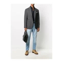 Barba Pruisisch Overhemd met Lange Mouwen-Heren Overhemden