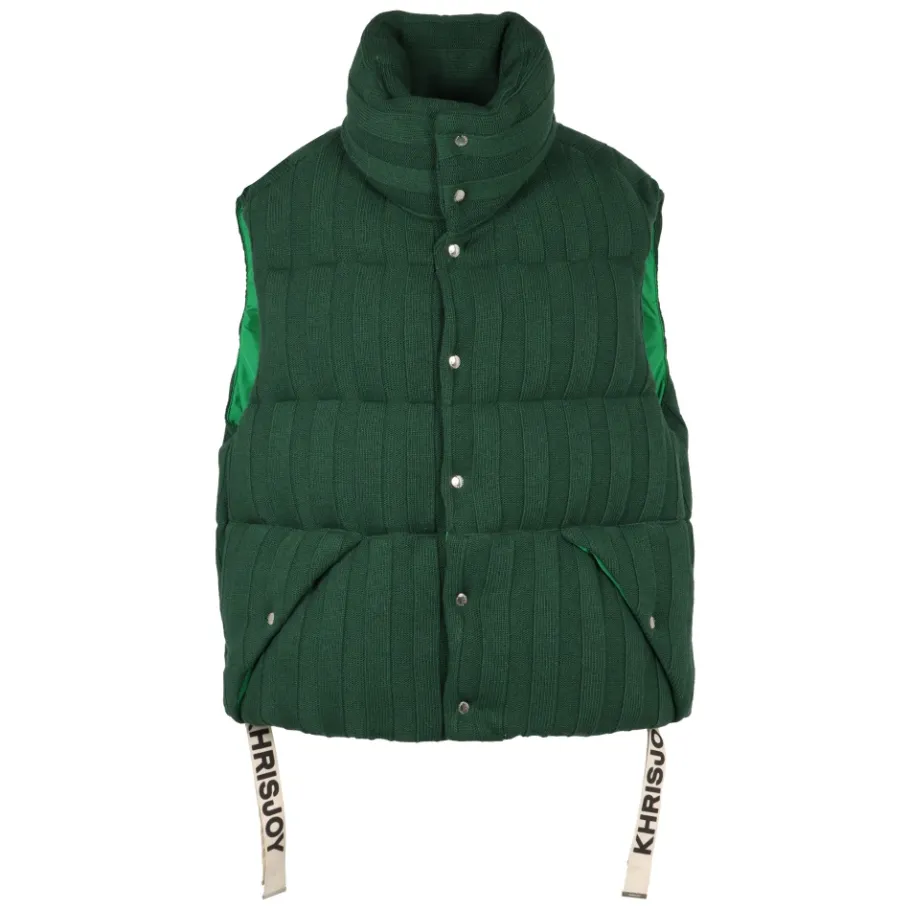 Khrisjoy Puff Gebreide Gewatteerde Bodywarmer-Heren Jassen