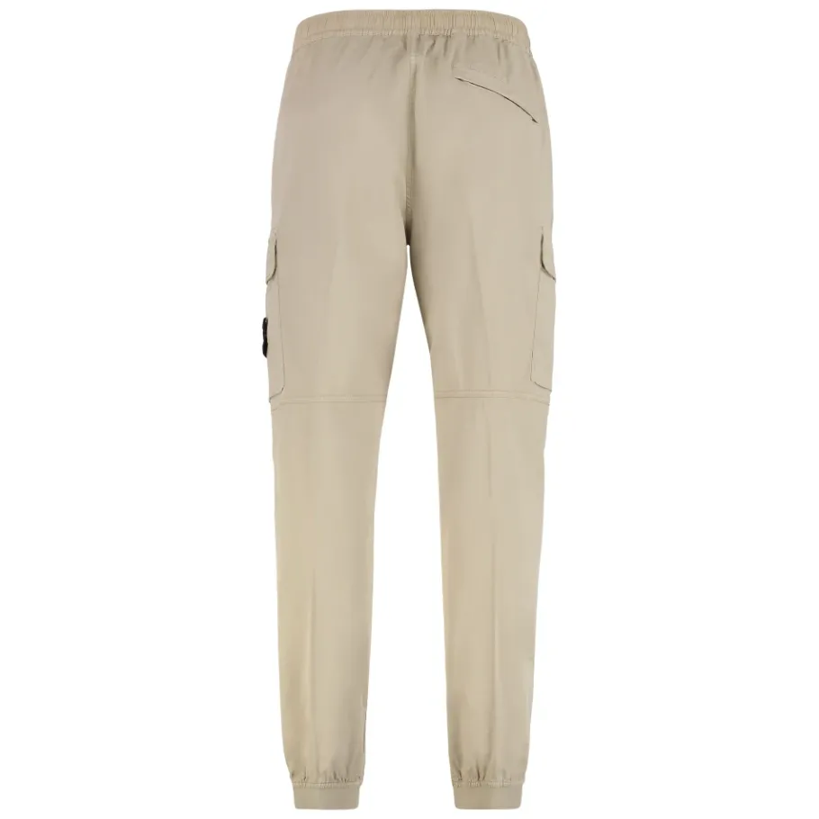 Stone Island Regular fit cargo broek met taps toelopende pijpen-Heren Broeken