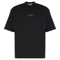 Stone Island Regular-fit T-shirt met korte mouwen en 'Megacity Sky' borduursel-Heren Shirts