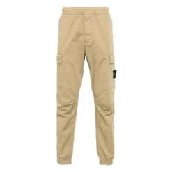 Stone Island Reguliere Taps Toelopende Biscuit Broek AW24-Heren Broeken