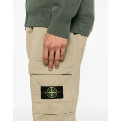 Stone Island Reguliere Taps Toelopende Biscuit Broek AW24-Heren Broeken