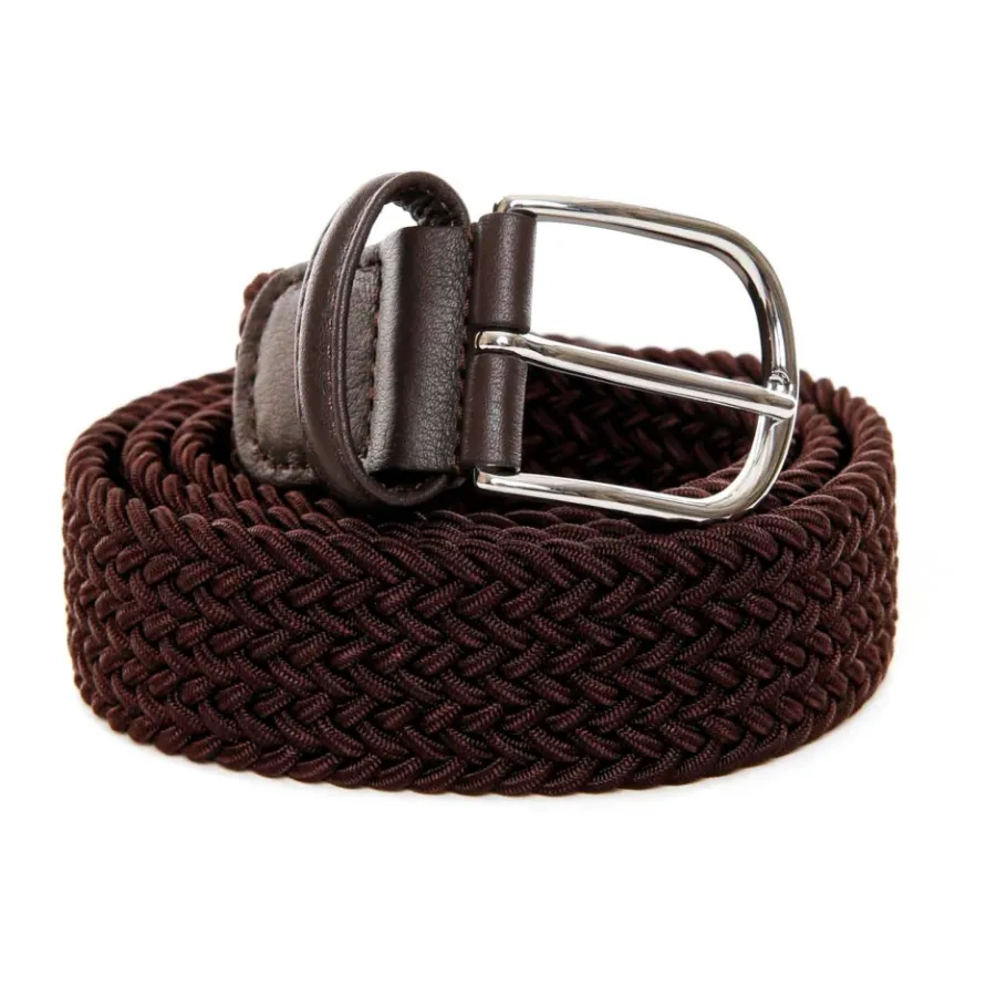 Anderson's Rekbare Leren Riem met Gesp-Heren Riemen