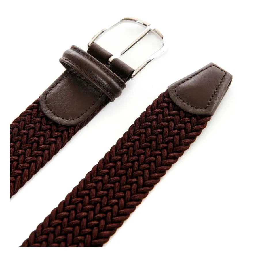 Anderson's Rekbare Leren Riem met Gesp-Heren Riemen