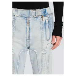 Balmain Ribgebreide slim-fit jeans van katoen-Heren Jeans