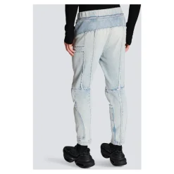 Balmain Ribgebreide slim-fit jeans van katoen-Heren Jeans