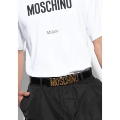 Moschino Riem met logo-Heren Riemen