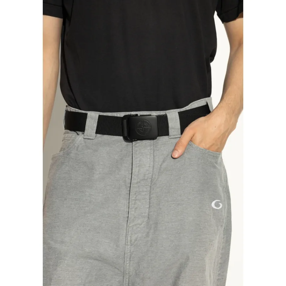 Stone Island Riem met logo-Heren Riemen