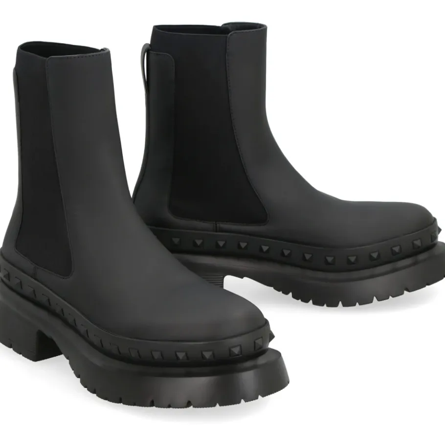 Valentino Garavani Rockstud M-Way leren Chelsea boots-Heren Laarzen