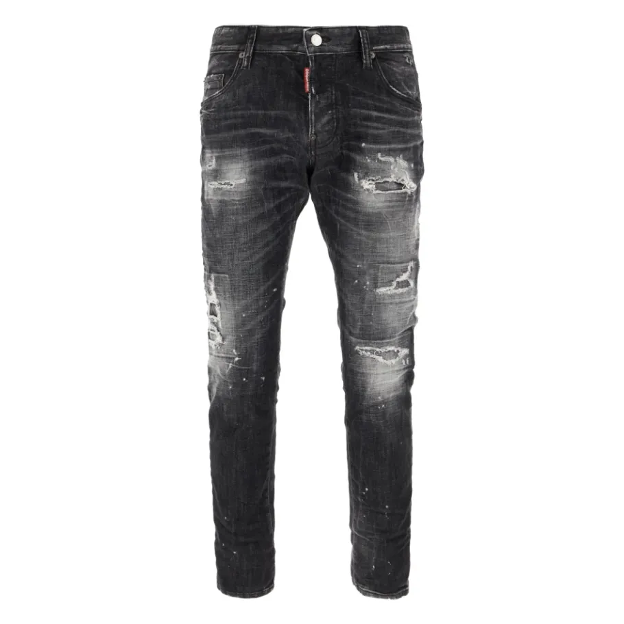 Dsquared2 Rocky Mountains Black Washed Jeans-Heren Jeans