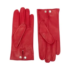 Ernest W. Baker Rode Leren Handschoen AC17 LE02-Heren Handschoenen