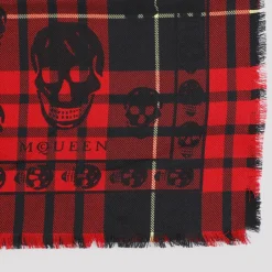 Alexander McQueen Rode Sjaal AW24-Heren Sjaals