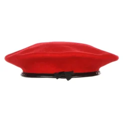 Kangol Rode Wolle Platte Pet Hoed-Heren Hoeden