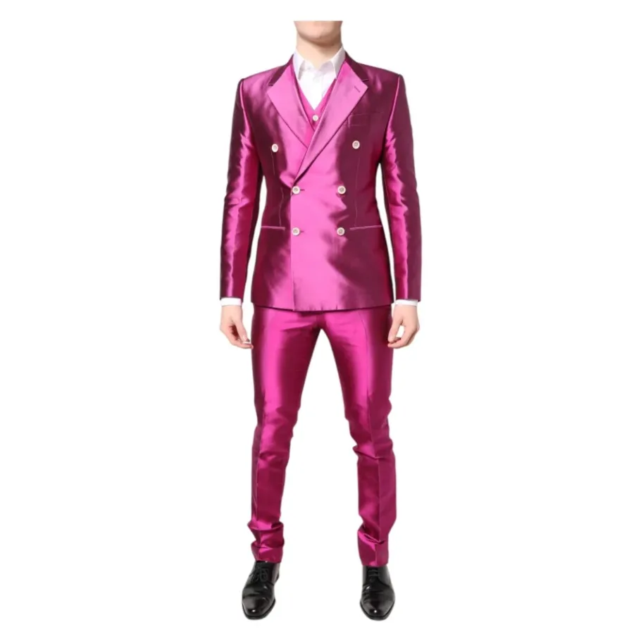 Dolce & Gabbana HighShine DoubleBreasted Pak-Heren Kostuums