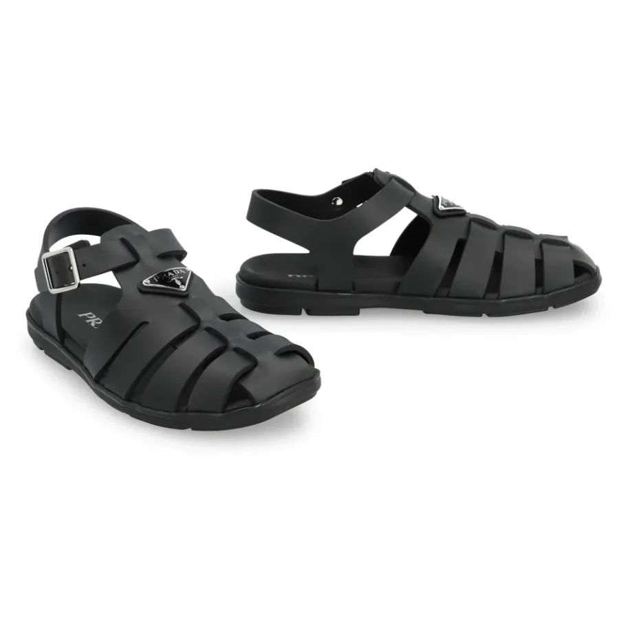 Prada Rubber Fisherman Sandals-Heren Sandalen