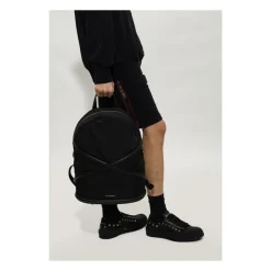 Alexander McQueen Rugzak met logo-Heren Rugzakken