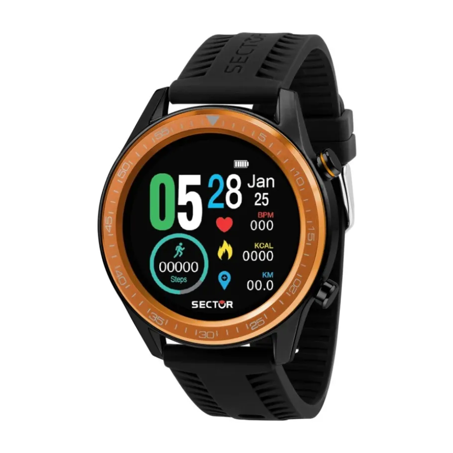 Sector No Limits S-02 SMART Digitaal Oranje Horloge-Heren Horloges