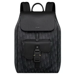 Dior Saddle Rugzak met Flap-Heren Rugzakken|Tassen