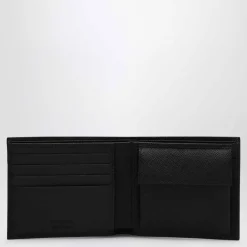 Prada Saffiano Leren Bi-fold Portemonnee-Heren Portefeuilles