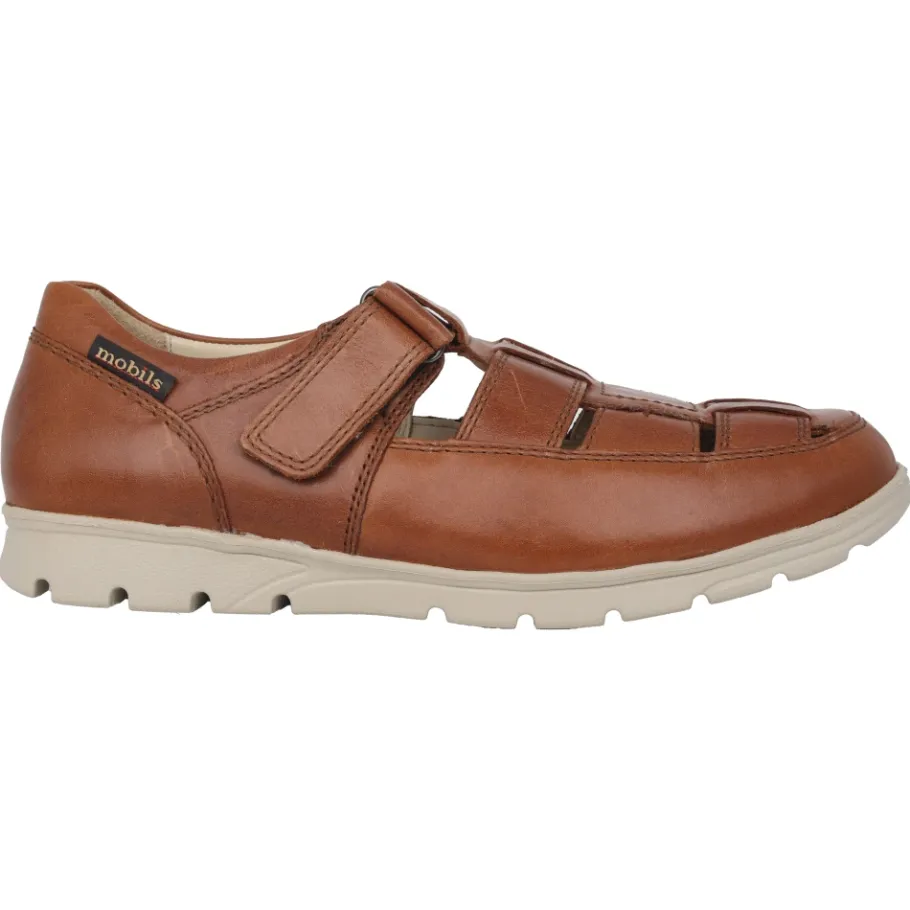 Mephisto Sandalen van leer met brede pasvorm --Heren Sandalen