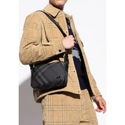 Burberry Schoudertas Grid Slim-Heren Tassen