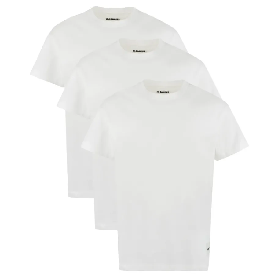 Jil Sander Set van drie katoenen T-shirts-Heren Shirts